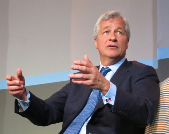 Jamie Dimon 
Chairman & Chief Executive Officer
JP Morgan Chase & Co. (Via Wikimedia Commons)