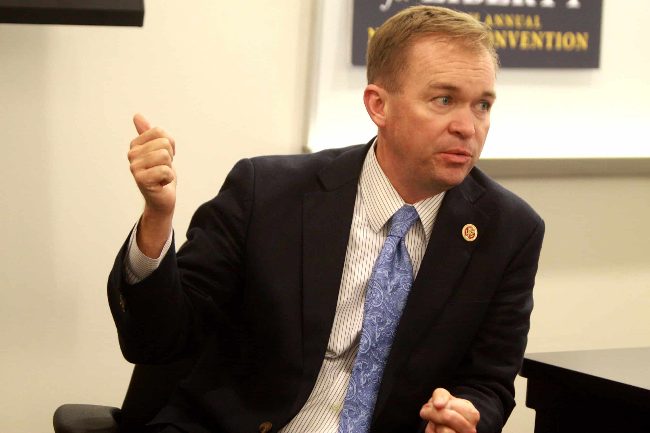 Congressman Mick Mulvaney speaking at the 2013 Young Americans for Liberty National Convention at George Mason University in Arlington, Virginia. (Photo by Gage Skidmore via Flickr)