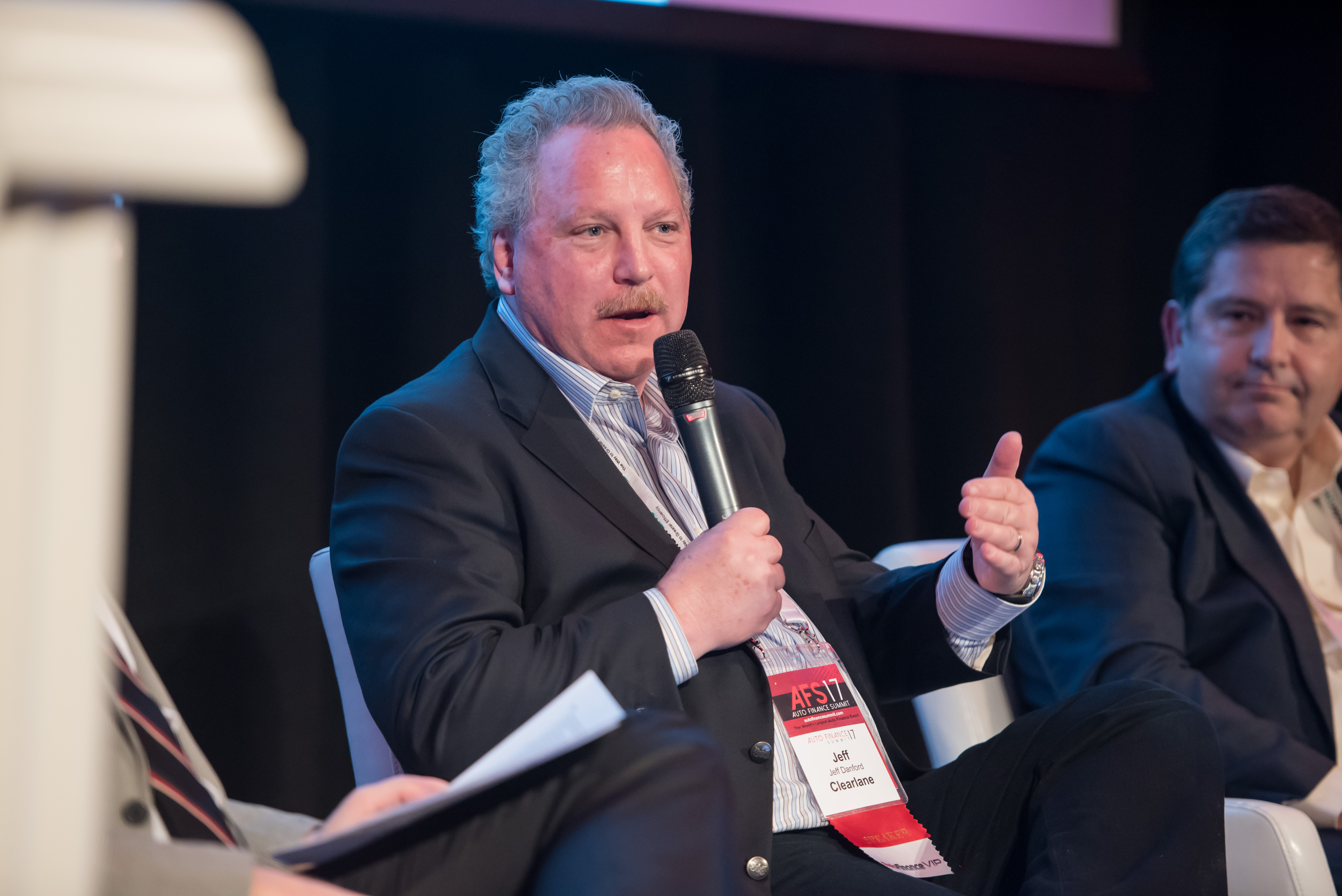 Jeff Danford, senior vice president of auto finance at Ally Financial Inc., talks about direct lending during a panel at the 2017 Auto Finance Summit.