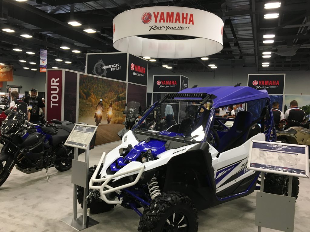 Yamaha Motor Corp. USA's display at AIMExpo 2017 in Columbus. (Photo by Natalie Mattila)