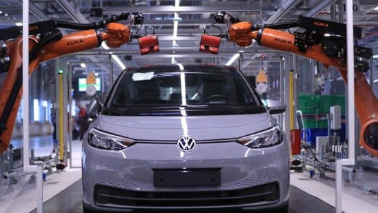 Volkswagen CEO confident he can catch Tesla in e-car race