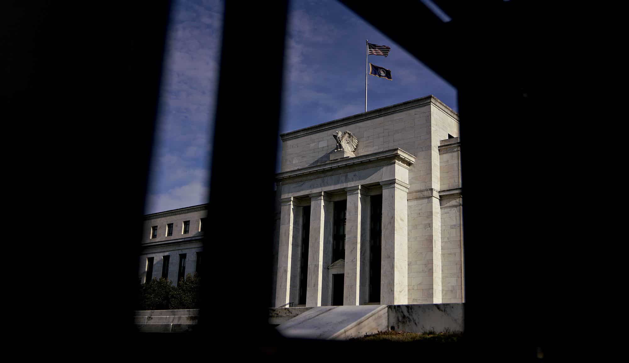 The Marriner S. Eccles Federal Reserve building stands in Washington, D.C. Photographer: Andrew Harrer/Bloomberg