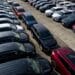 General Motors Co. vehicles are displayed at a car dealership in this aerial image over Tinley Park, Illinois in 2019.