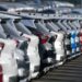 nissan cars lined up