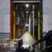A worker drives a forklift through a grocery distribution center in Louisville, Kentucky. Photographer: Luke Sharrett/Bloomberg