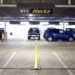 hertz rental car parking lot
