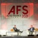 At AFS from left: Joey Pizzolato, editor of Auto Finance News; Jim Drotman, EVP of U.S., Canada and International Markets, Ford Credit. Photo credit: Renowned Photos