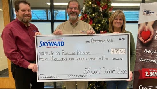 Skyward Credit Union donates a percentage of loans to nonprofits this holiday season