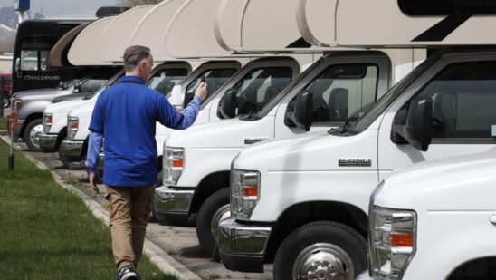 customer in rv parking lot