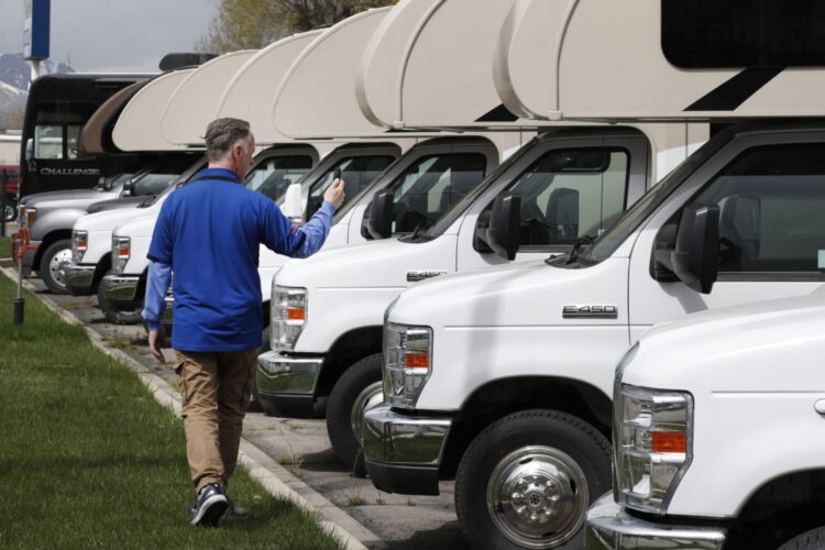 customer in rv parking lot