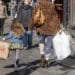 Pedestrians carry shopping bag in San Francisco, California, U.S.