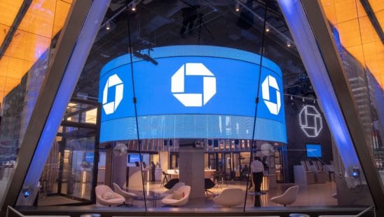 A Chase bank branch in New York, U.S., on Thursday, Jan. 13, 2022. JPMorgan Chase & Co. posted a decline in trading revenue that was steeper than analysts expected, and both commercial and consumer loans fell from a year earlier.