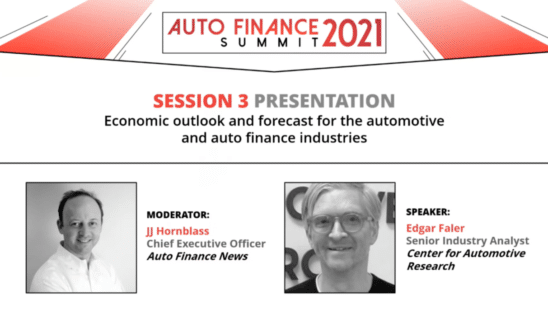 Auto Finance Summit 2021: Session Three - Presentation