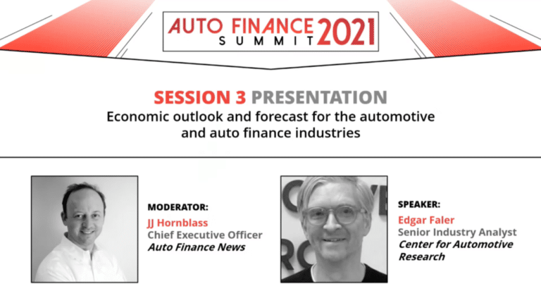 Auto Finance Summit 2021: Session Three - Presentation