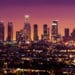 Downtown Los Angeles Skyline At Night, California, Usa