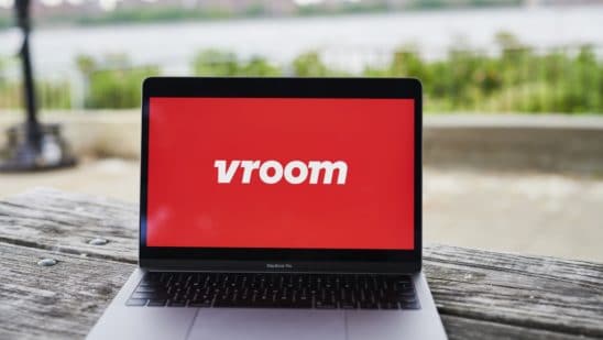 vroom on laptop screen