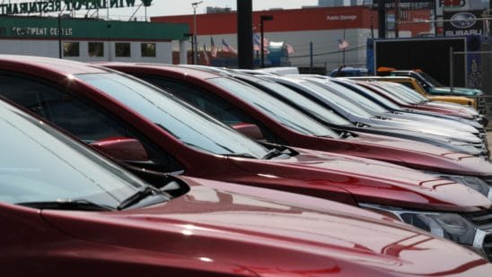 Vehicles for sale outside a Chevrolet dealership in the Queens borough of New York, U.S., on Thursday, July 15, 2021. Soaring used-car prices accounted for more than one-third of the recent increase in the consumer price index, which in June rose at the fastest rate in 13 years. Photographer: Bess Adler/Bloomberg