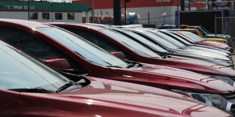 Vehicles for sale outside a Chevrolet dealership in the Queens borough of New York, U.S., on Thursday, July 15, 2021. Soaring used-car prices accounted for more than one-third of the recent increase in the consumer price index, which in June rose at the fastest rate in 13 years. Photographer: Bess Adler/Bloomberg