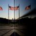 American flags in front of the U.S. Capitol in Washington, D.C., U.S.