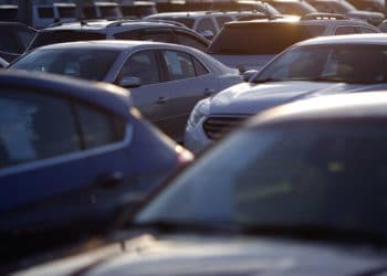 Vehicles sit on display for sale at a General Motors Co. Chevrolet car dealership in Louisville, Kentucky, U.S., on Wednesday, Jan. 31, 2018. General Motors Co. is scheduled to release earnings figures on February 6.