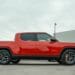 The Rivian R1T electric vehicle (EV) pickup truck outside the company's manufacturing facility in Normal, Illinois, US., on Monday, April 11, 2022. Rivian Automotive Inc. produced 2,553 vehicles in the first quarter as the maker of plug-in trucks contended with a snarled supply chain and pandemic challenges.