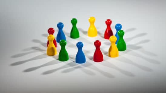 Group Of Multi-Colored People To Represent Social Network, Diversity, Multi Cultural Society, Team