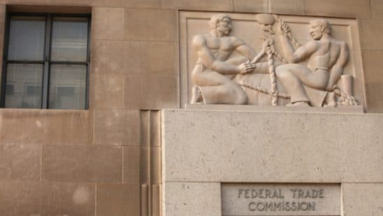 The Federal Trade Commission (FTC) building stands in Washington D.C., U.S., on Tuesday, Oct. 1, 2013. The U.S. government began its first partial shutdown in 17 years, idling as many as 800,000 federal employees, closing national parks and halting some services after Congress failed to break a partisan deadlock by a midnight deadline.