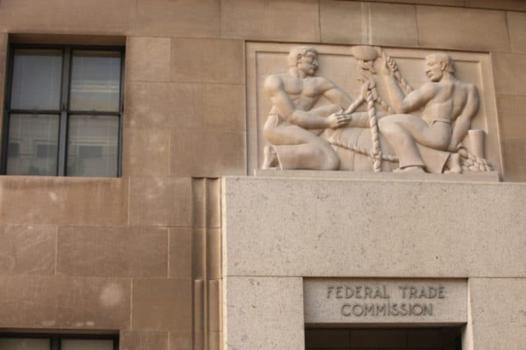 The Federal Trade Commission (FTC) building stands in Washington D.C., U.S., on Tuesday, Oct. 1, 2013. The U.S. government began its first partial shutdown in 17 years, idling as many as 800,000 federal employees, closing national parks and halting some services after Congress failed to break a partisan deadlock by a midnight deadline.