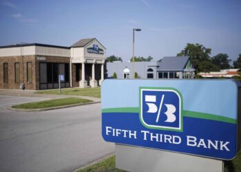 a fifth third sign in front of a branch
