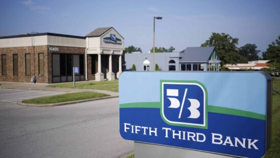 a fifth third sign in front of a branch