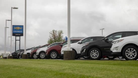 2021 Chevrolet Equinox vehicles on a lot at the Green Chevrolet dealership in East Moline, Illinois, U.S., on Monday, May 3, 2021. General Motors Co. is scheduled to release earnings figures on May 5. Photographer: Daniel Acker/Bloomberg