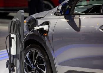 The charging port of a Chevrolet Bolt electric utility vehicle (EUV) during the 2022 New York International Auto Show (NYIAS) in New York, U.S., on Thursday, April 14, 2022. The NYIAS returns after being cancelled for two years due to the Covid-19 pandemic. Photographer: Michael Nagle/Bloomberg