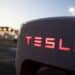 A Tesla Inc. fast charging station at Gridserve's new electric forecourt in Braintree, UK. Photographer: Chris Ratcliffe/Bloomberg