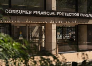 The Consumer Financial Protection Bureau (CFPB) headquarters in Washington, D.C., US, on Sunday, May 22, 2022. The Federal Reserve raised interest rates by 50 basis points earlier this month and the chairman indicated it was on track to make similar-sized moves at its meetings in June and July. Photographer: Joshua Roberts/Bloomberg