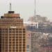 The Huntington National Bank Tower stands in downtown Pittsburgh, Pennsylvania, U.S., on Thursday, April 2, 2015. Pittsburgh last month announced the creation of the Envision Downtown Advisory Committee, a group of 24 civic and community leaders tasked with improving mobility, accessibility, and livability in the downtown area.