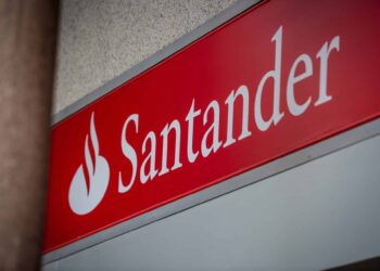 santander bank sign