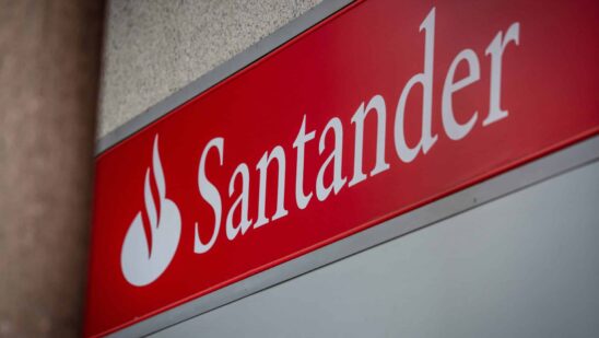 santander bank sign