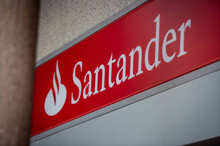 santander bank sign