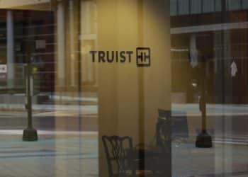 Signage inside a Truist Financial Corp. bank branch in Lexington, Kentucky, U.S., on Sunday, Jan. 16, 2022. Truist Financial reported adjusted earnings per share for the fourth quarter that beat the average analyst estimate. Photographer: Luke Sharrett/Bloomberg