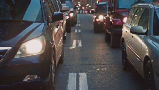 CARS IN TRAFFIC