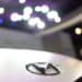 A logo on Hyundai Motor Co. IONIQ 5 electric vehicle (EV) at the India Auto Expo 2023 in Noida, Uttar Pradesh, India, on Wednesday, Jan. 11, 2023. The event will be open to public on Jan. 13, and runs through Jan. 18. Photographer: Anindito Mukherjee/Bloomberg