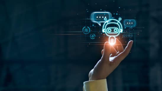 Hand Touching Digital Chatbot For Provide Access To Information And Data In Online Network, Robot