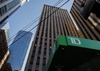 A Toronto-Dominion (TD) bank branch in Toronto, Ontario, Canada, on Wednesday, March 15, 2023. First Horizon Corp. fell by the most since September 2008 as the crisis in regional banks cast doubt on whether Toronto-Dominion Bank will follow through with its planned $13.4 billion takeover of the lender. Photographer: Cole Burston/Bloomberg