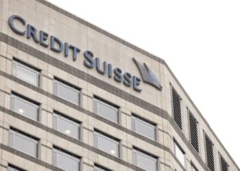 The UK headquarters of Credit Suisse Group AG in Canary Wharf financial district in London, UK, on Monday, March 20, 2023. European stocks slumped on Monday, as UBS Group AGs agreement to buy Credit Suisse Group AG failed to assuage fears about potential global banking turmoil.