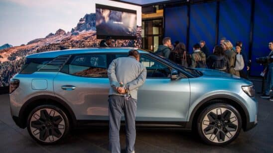 The Ford Motor Co. Explorer electric SUV during its launch in London, UK, on Tuesday, March 21.