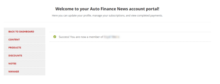 Multi-user and Enterprise Invitation/Registration completed screenshot