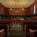 Courtroom. Thurgood Marshall U.S. Courthouse in the financial district of New York City