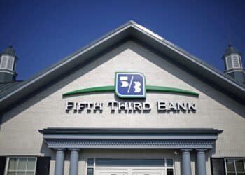 Fifth Third logo at a bank location