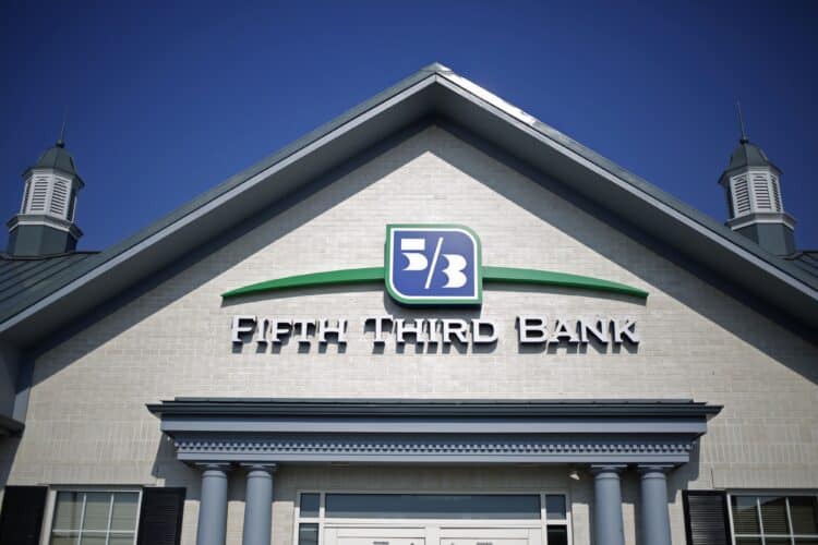 Fifth Third logo at a bank location
