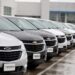 Pre-owned General Motors Co. Chevrolet vehicles on a lot at the Green Chevrolet dealership in East Moline, Illinois, U.S., on Monday, May 3, 2021. General Motors Co. is scheduled to release earnings figures on May 5. Photographer: Daniel Acker/Bloomberg